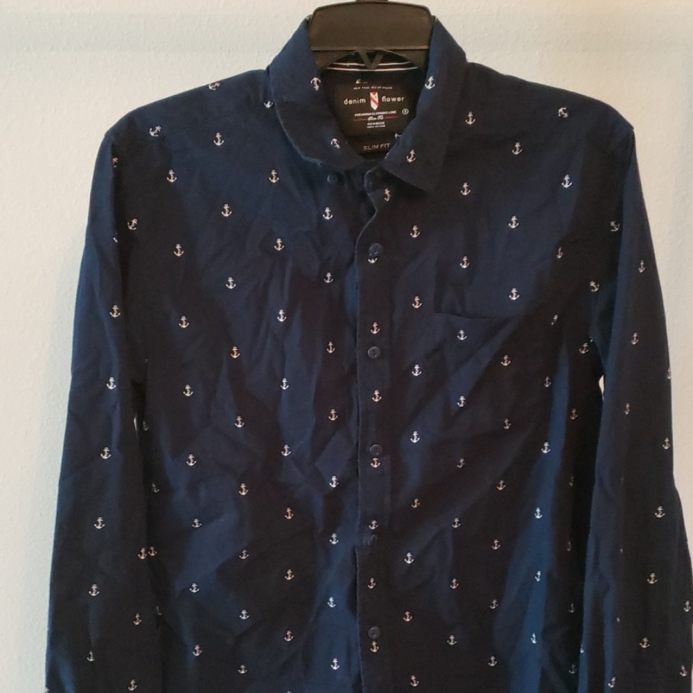 Men's long sleeve slim fit shirt